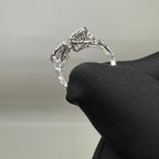 14K White Gold 0.80CT Baguette and Round Diamond Ring PJR6071-008 IIJJ