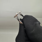 14K White Gold 0.80CT Baguette and Round Diamond Ring PJR6071-008 IIJJ