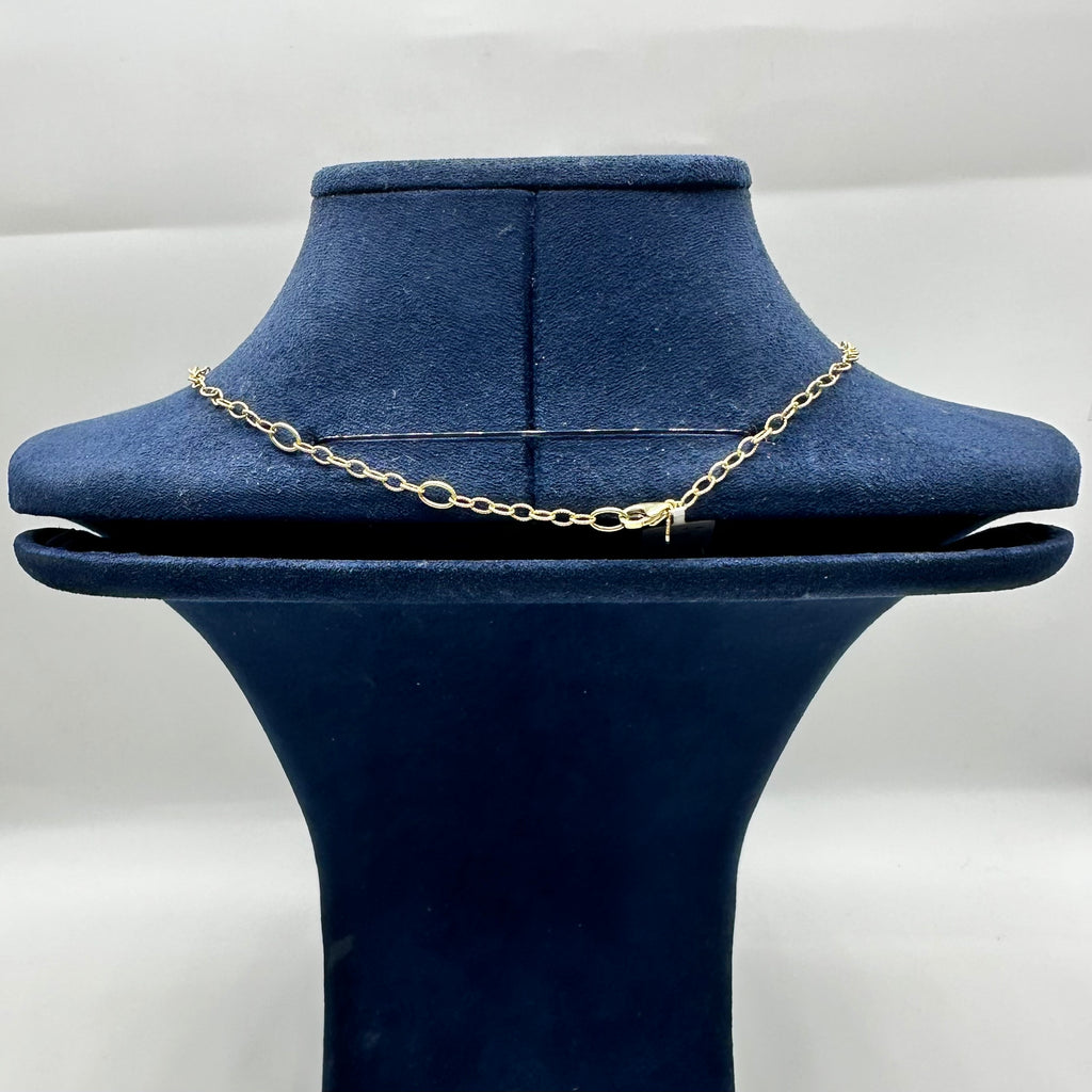14K Yellow Gold Pendant Necklace with 0.31ct Diamonds, 0.48ct Peridot & 11.24ct Amethyst INST