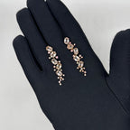 18K Rose Gold Earrings with 6.40ct Morganite, 0.83ct Pink Sapphires & 0.08ct Diamonds IJJJ