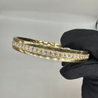 14K Yellow Gold 1.70CT Natural Round Diamond Bangle Bracelet KVB00123-003 NSAJ