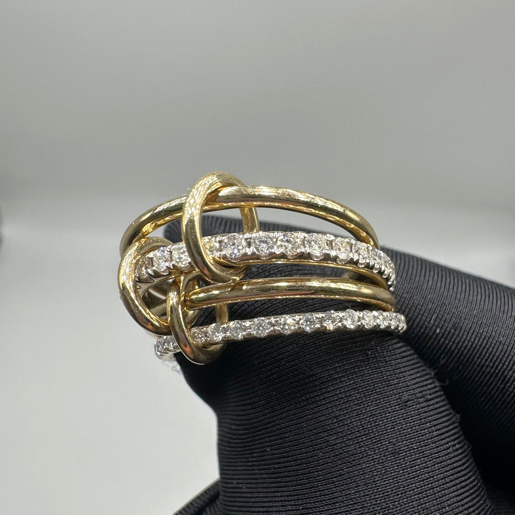 14K Yellow Gold 1.11CT Natural Round Diamond Ring PJR68950-1-001 IEJJ