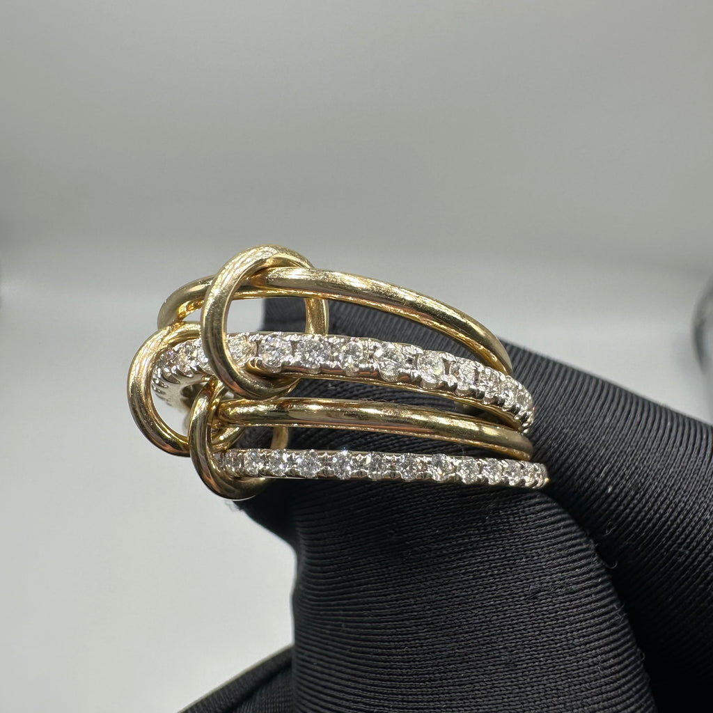 14K Yellow Gold 1.11CT Natural Round Diamond Ring PJR68950-1-001 IEJJ