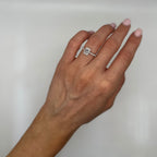18K White Gold 1.05ct Clarity Enhanced Radiant Cut Diamond Halo Engagement Ring 1.31CT RADDR002 NZJ GJJJ