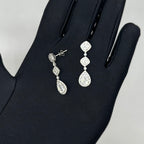 14K White Gold 3.15CT Diamond Earrings  YKE00001