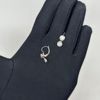 14K White Gold 2.24ct Round Diamond Bezel-Set Earrings DIER0111 GTJJ
