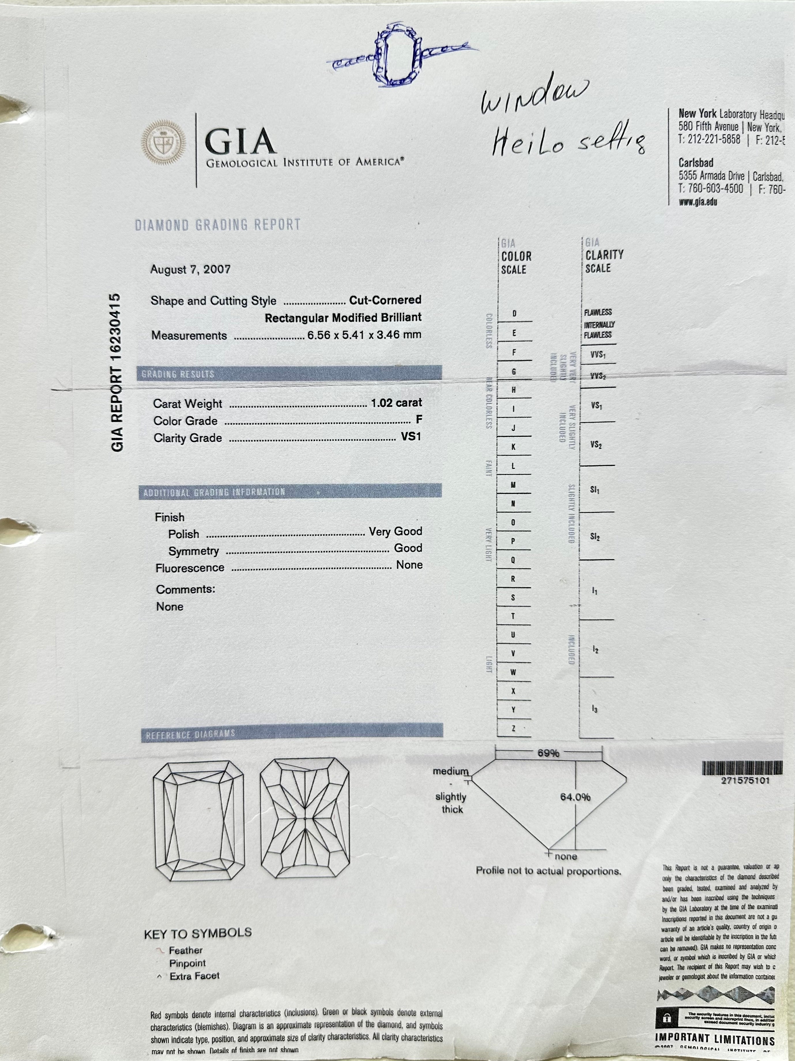 18K White Gold GIA Certified Radiant Diamond Halo Ring – 1.47CT Total Diamond Weight RADER012 IJGJ NLEN