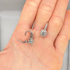 14K White Gold Diamond Earrings – 1.34 CT IIJJ