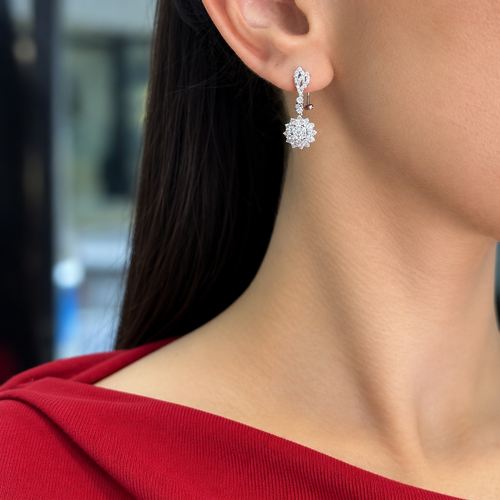 18K White Gold Diamond Earrings – 1.80ct IITJ ER015211