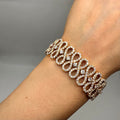 18K Rose Gold Infinity Diamond Bracelet – 12.76CT | DB0027 IGSTJ