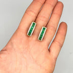 14K Yellow Gold Emerald & Diamond Earrings – 4.61ct Emeralds, 1.50ct Diamonds EMER024 IEJJ