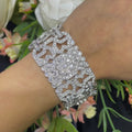18K White Gold Round Diamond Bracelet – 14.20CT | INJJJ