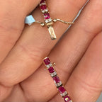 18K Rose Gold Ruby & Diamond Bracelet – 4.54 CT Rubies & 0.61 CT Diamonds RDB009 IETJ
