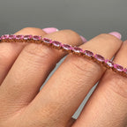 18K Rose Gold Pink Sapphire Bracelet – 9.10 CT Pink Sapphire SDB0038 GTAJ