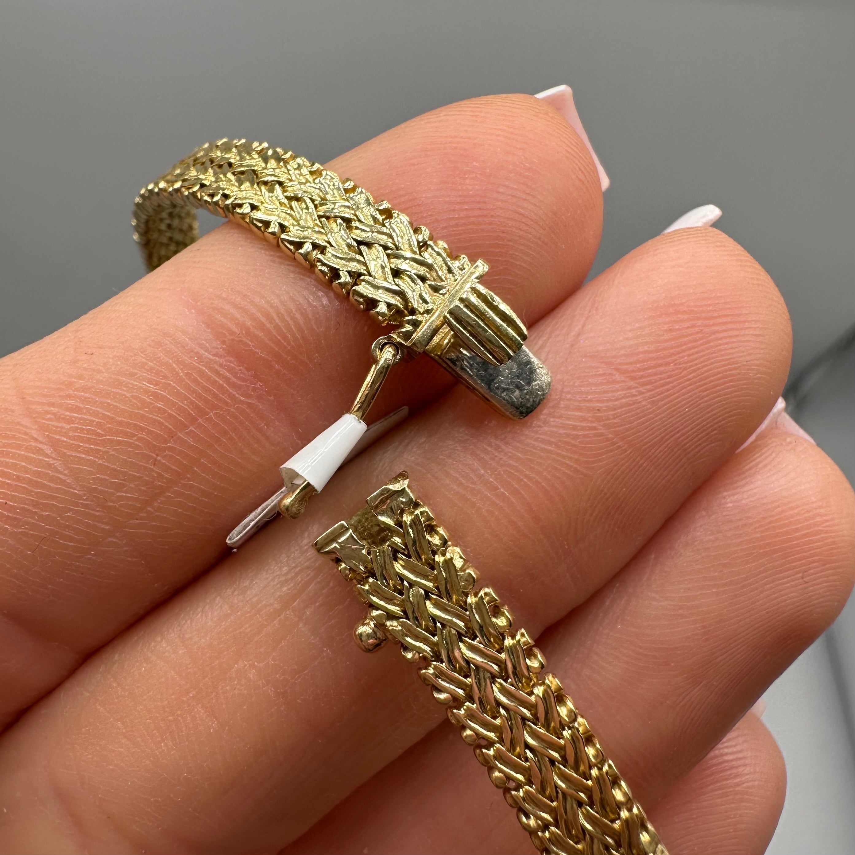 18K Yellow Gold Amethyst & Diamond Bracelet CBR0108 NIJJ