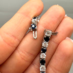 14K White Gold Bracelet with 6.30ct in Sapphires and 5.82ct in Diamonds SDB0036 LJTJ