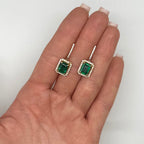 18K Yellow Gold Emerald & Diamond Earrings – 4.65 Ct Emeralds & 0.61 Ct Diamonds EMER019 NTJJ