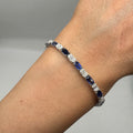 18K White Gold Bracelet with 1.44ct Diamonds and 5.78ct Sapphires SDB111 NJZL
