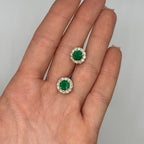 14K Yellow Gold Emerald & Diamond Earrings — 2.48ct Emeralds, 1.20ct Diamonds EMER030 NTJJ