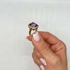 14K Yellow Gold Amethyst Ring – 8.56 CT COLR0048 EJJ