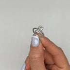 18K White Gold 1.85ct Diamond Engagement Ring with 1.52ct Lab Grown Round Diamond RDER201 STJ