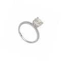 18K White Gold 1.85ct Diamond Engagement Ring with 1.52ct Lab Grown Round Diamond RDER201 STJ