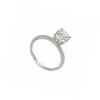 18K White Gold 1.85ct Diamond Engagement Ring with 1.52ct Lab Grown Round Diamond RDER201 STJ