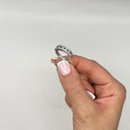 18K White Gold Ring – 0.69ct Diamonds & 0.30ct Emeralds M35180 ETJ