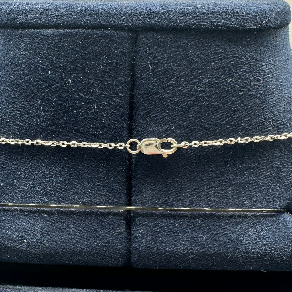 14K White Gold Sapphire & Diamond Necklace – 1.55 CT Sapphire, 1.01 CT Diamond SDN023 IAJJ