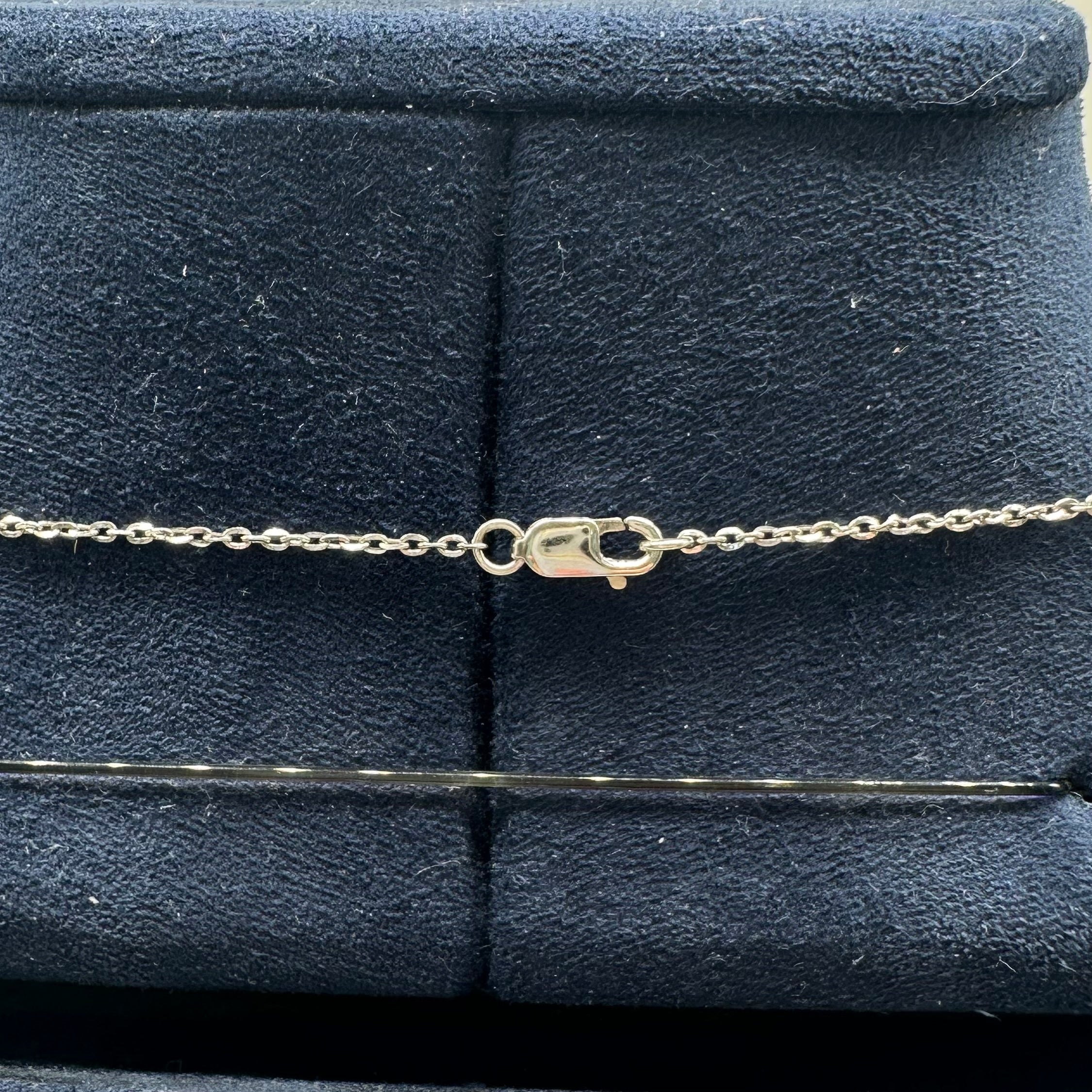 14K White Gold Sapphire & Diamond Necklace – 1.55 CT Sapphire, 1.01 CT Diamond SDN023 IAJJ