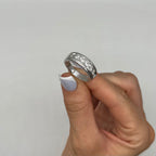 14K White Gold 0.75ct Diamond Channel-Set Men’s Wedding Band WB589 IIJJ