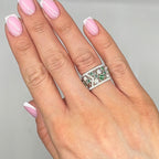 18K White Gold 1.53ct Diamond & 1.45ct Emerald Eternity Ring R12235EM