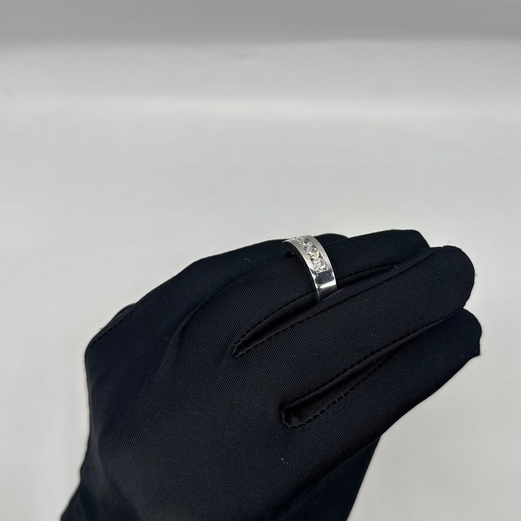 14K White Gold 1.50ct Diamond Channel-Set Men’s Wedding Band  WB0121 ISJJ