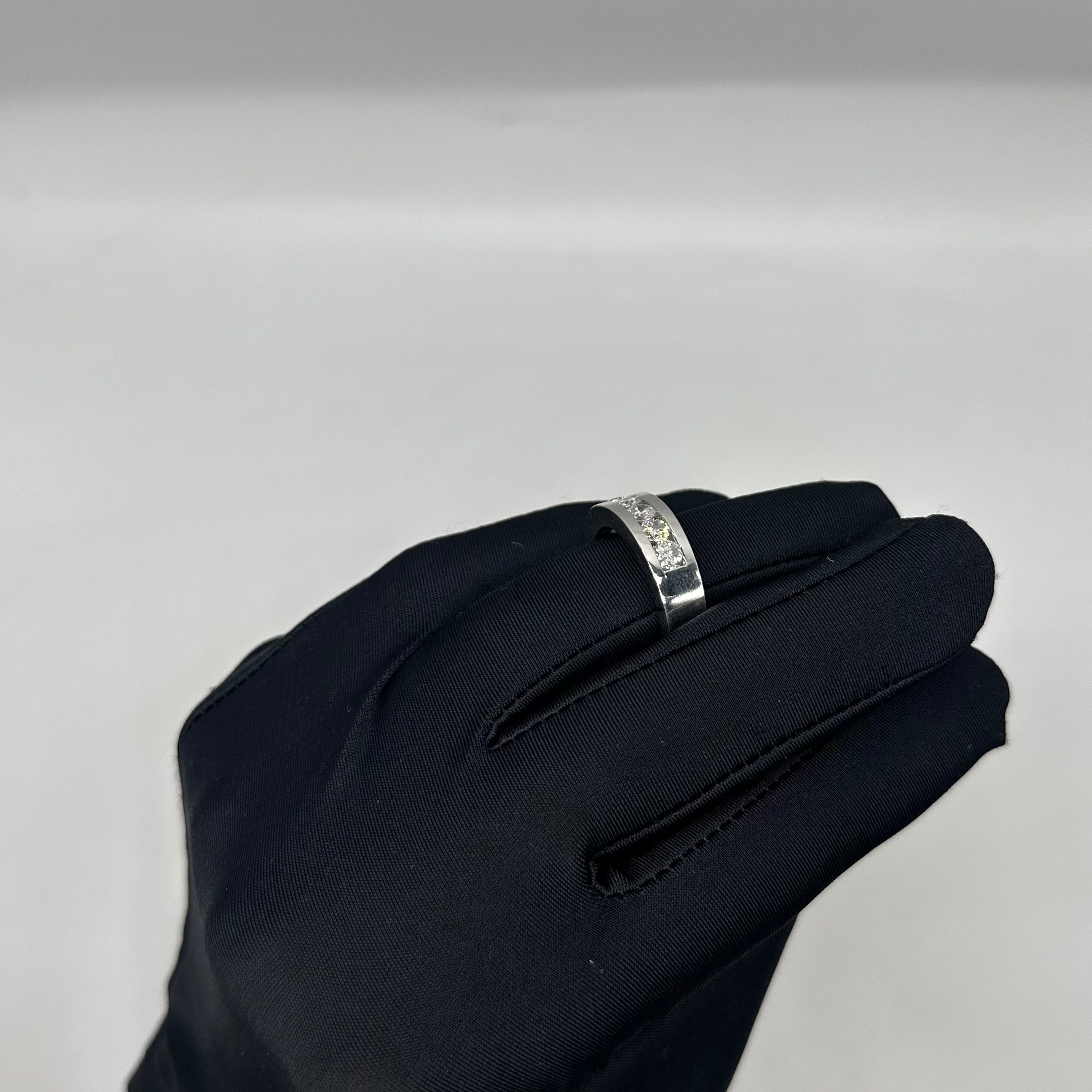 14K White Gold 1.50ct Diamond Channel-Set Men’s Wedding Band  WB0121 ISJJ