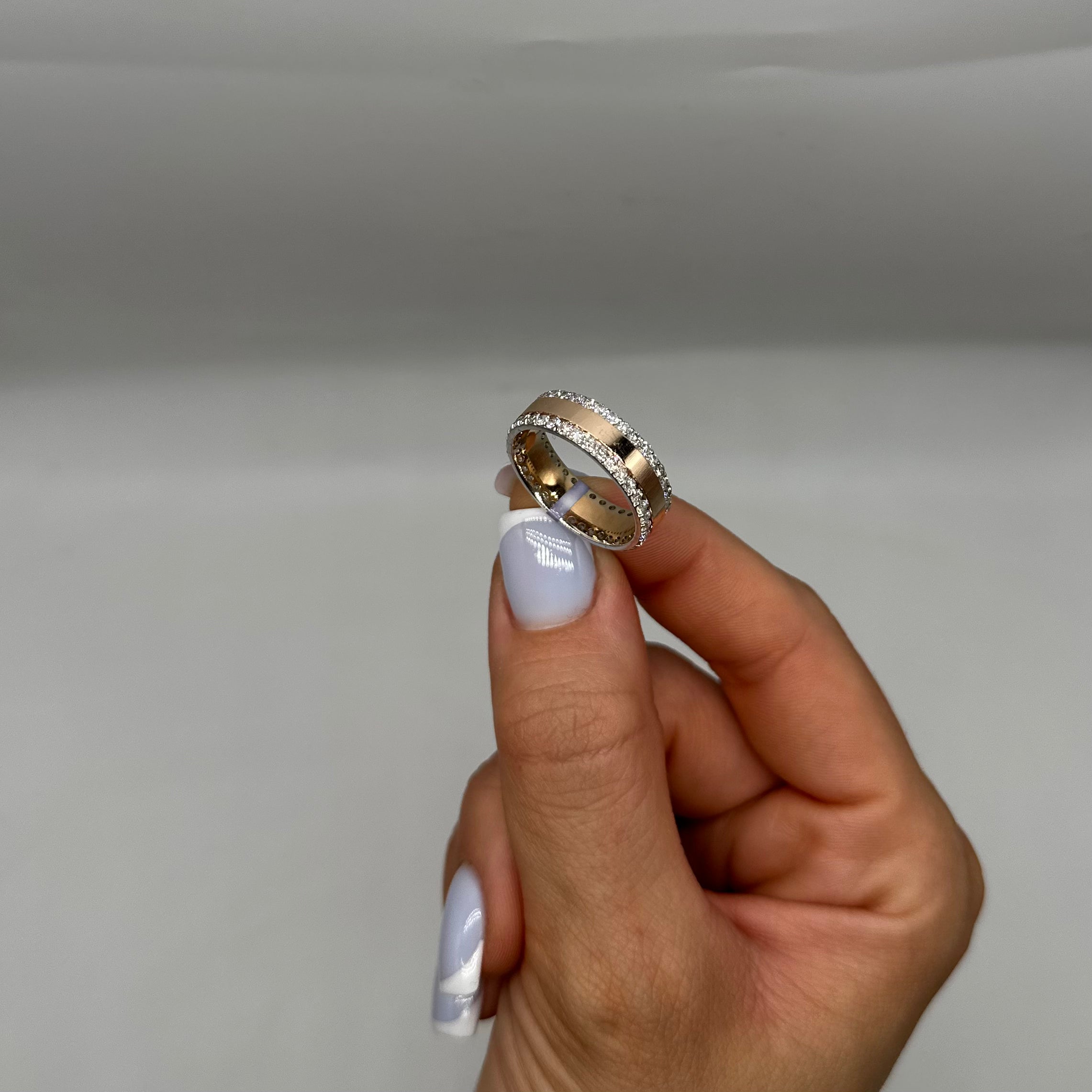 14K Rose Gold Diamond Men’s Band Ring – 2.30 CT WB014 ITTJ