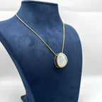 14K Yellow Gold Opal Pendant Necklace 14.72CT Opal COLN026 GLJJ