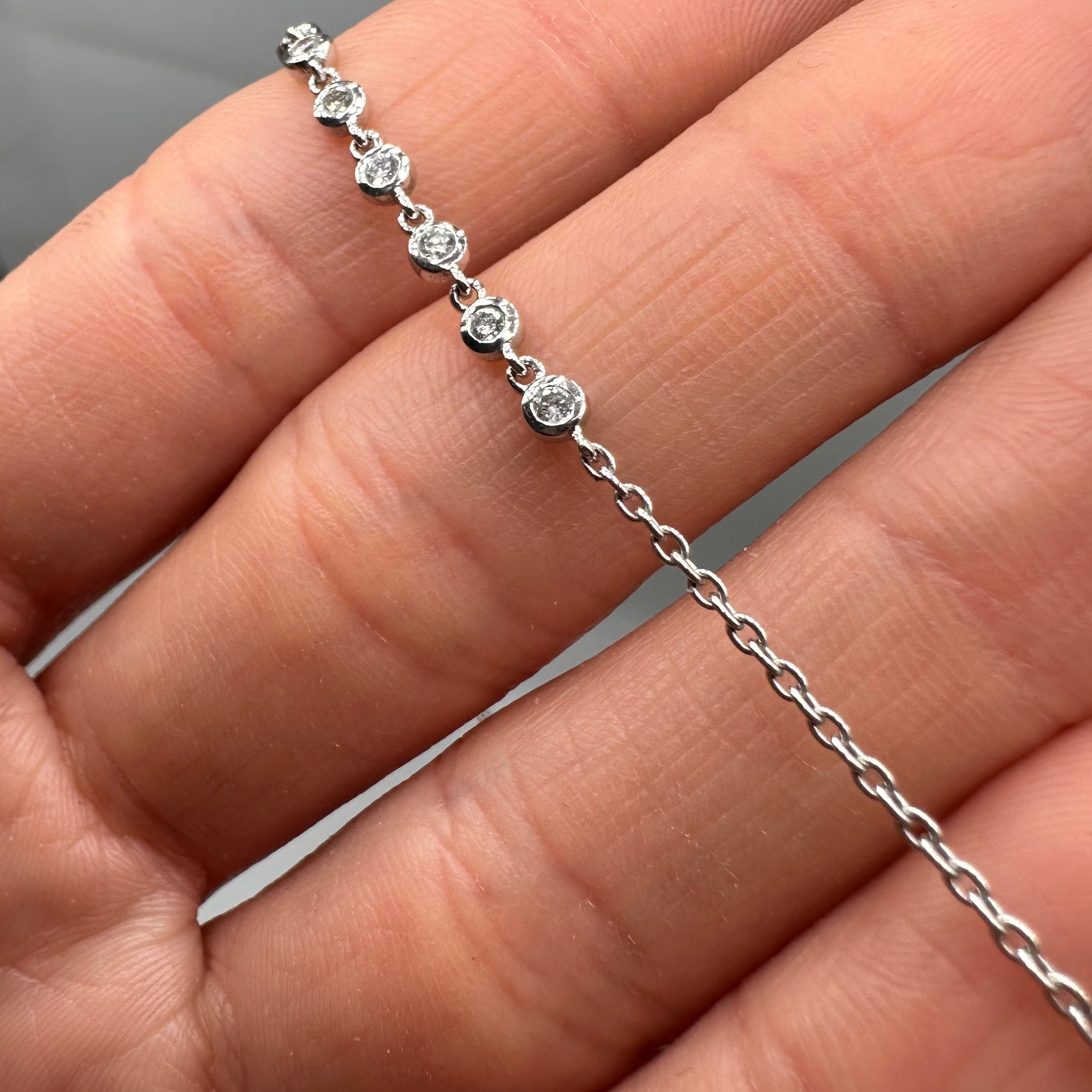 Evil Eye Diamond Bracelet in 18K White Gold – 0.82 CT Diamonds IJJJ