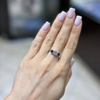 14K White Gold Ring 1.50CT Clarity Enhanced Diamonds & 0.98CT Sapphire SDR041 NEJJ