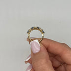14K Yellow Gold Ring 0.67CT Diamonds & 1.22CT Sapphires SDR080 LTJ