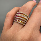 18K Rose Gold Sapphire & Diamond Ring – 2.43ct Sapphire and 0.67ct Diamonds SDR121  IAJJ