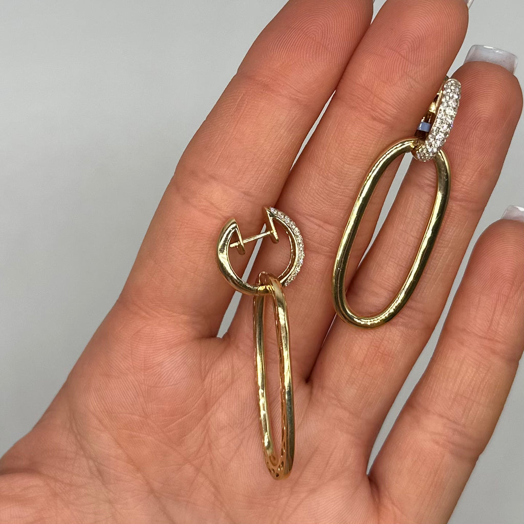 14K Yellow Gold Diamond Earrings – 0.92CT PJE5675YG