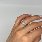 Platinum Baguette Diamond Eternity Band Ring – 2.10CT WB243 NJJJ