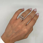 18K White Gold 6.70 CT Morganite & 0.40 CT Diamond Ring COLR022 IGNJ