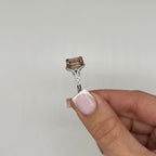 18K White Gold 6.70 CT Morganite & 0.40 CT Diamond Ring COLR022 IGNJ