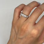 14K White Gold Princess Cut Diamond Band Ring – 1.62CT WB140 IGTJ