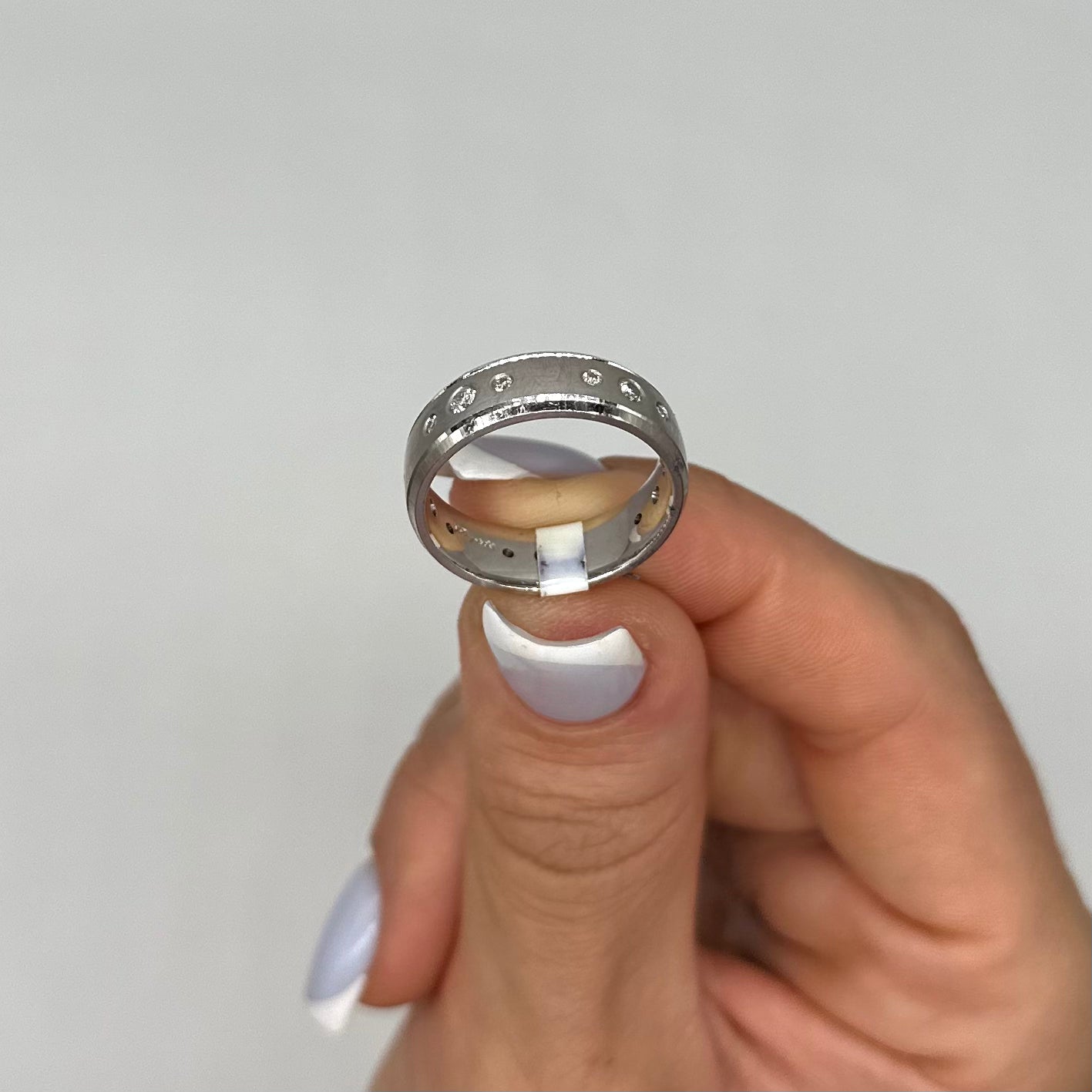 18K White Gold Men’s Diamond Band Ring – 0.35CT WB597 STJ