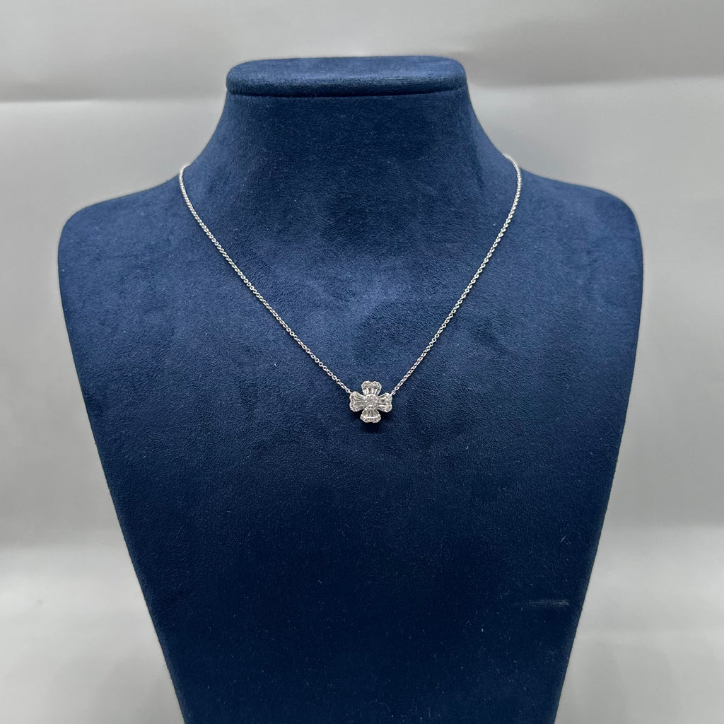 14K White Gold Diamond Pendant Necklace – 0.51 CT PJNP54542D