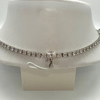 14K White Gold Round Emerald & Diamond Necklace – 14.32CT Emeralds & 10.00CT Diamonds CDN101 INJJJ