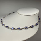 14K White Gold Tanzanite & Diamond Necklace – 15.50ct Tanzanite, 7.00ct Diamonds CDN005 ZTJJ