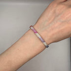 18K Rose Gold Sapphire & Diamond Pavé Bangle – 3.72ct Sapphires, 1.74ct Diamonds SDB036 NZJJ